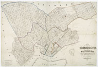 Map of the city of Brooklyn, and village of Williamsburg...
