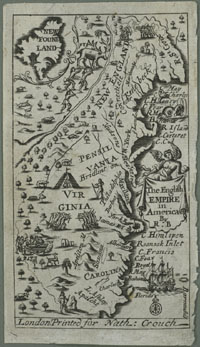 The English empire in America, ca. 1685.