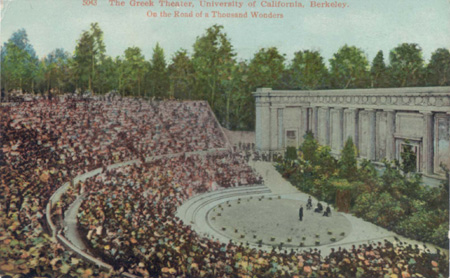 Postcard of the Greek Theatre, ca. 1917.