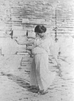 Isadora Duncan dancing at the Parthenon, 1904.
