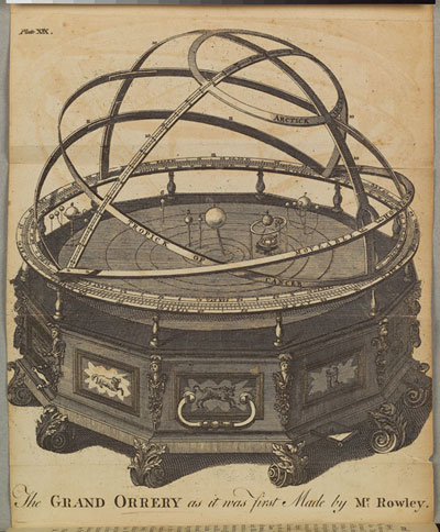 The orrery, from The Young Gentleman's and Lady's Philosophy