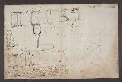 Newton’s drawing of the reflecting telescope