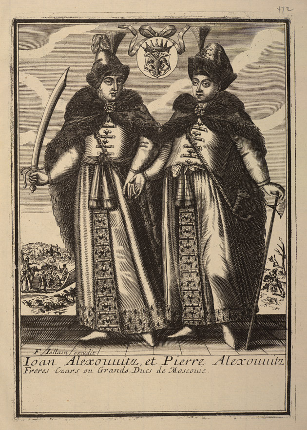 The Co-Tsars Ivan V and Peter I