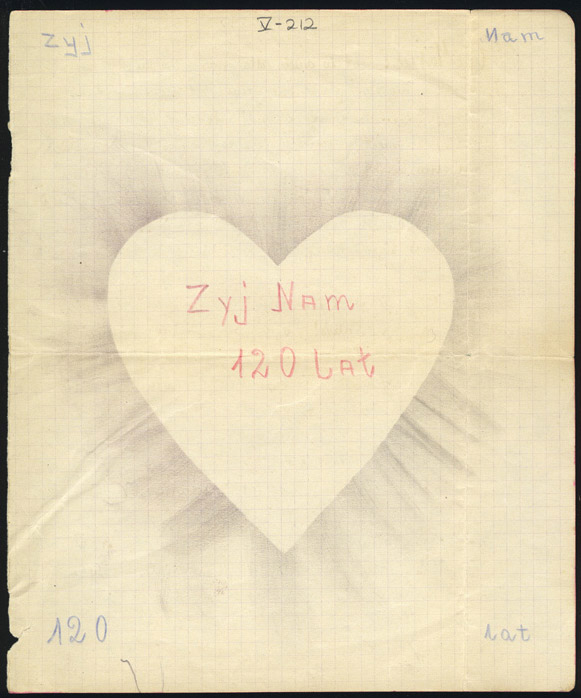 Postcard to Sala Garncarz, in Polish, Schatzlar, Czechoslovakia, March 5, 1945
