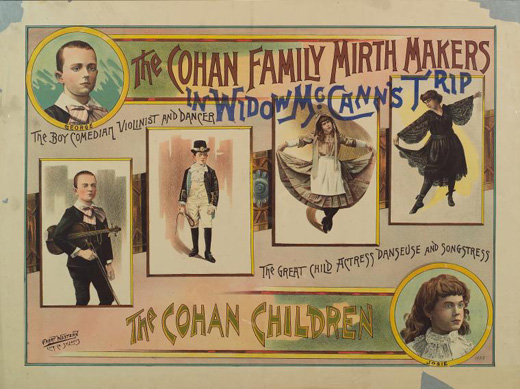 Poster for The Cohan Family, Mirth Makers, ca. 1885