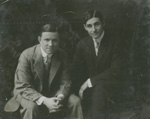 Dave Montgomery and Fred Stone in street clothes Photograph by Moffett Studio, 1912.  Townsend Walsh Collection
