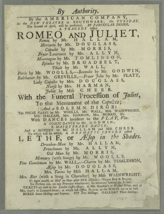 Enlargement of Image 1 (Romeo and Juliet, 1767)