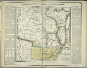 Map of Arkansas Territory, 1822