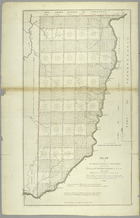 Map of Seven Ranges of Townships, 1814